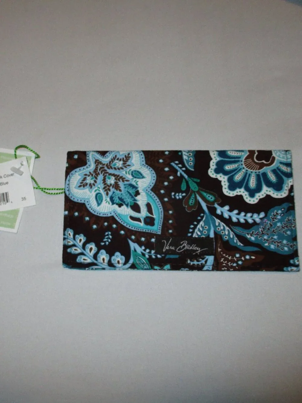 Vera Bradley Java Blue Brown Checkbook  Check book NWT